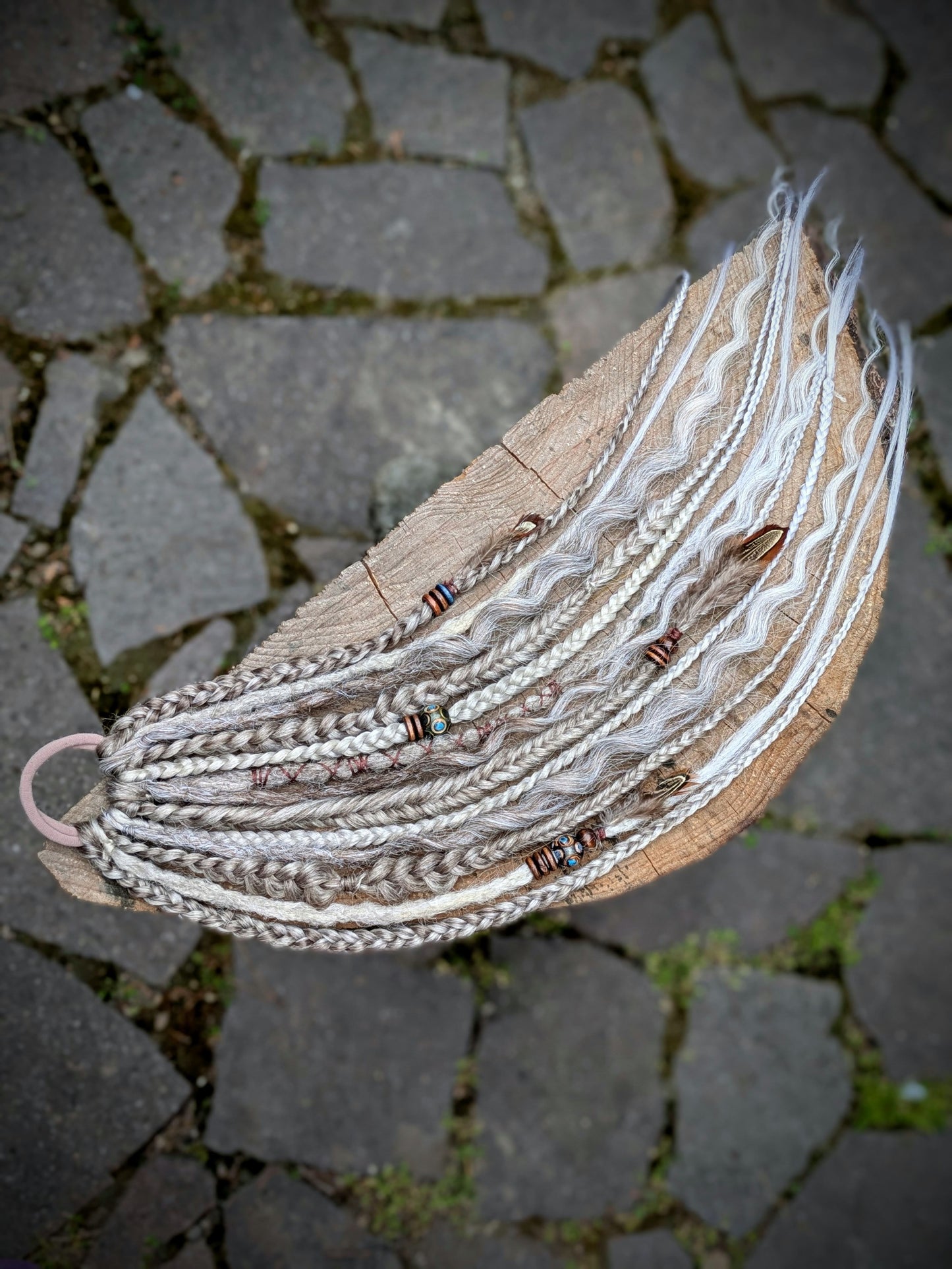 Allannia braid dreadlock elastic