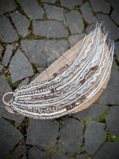 Allannia braid dreadlock elastic