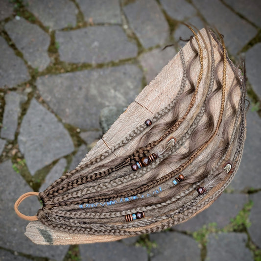 Allannia braid dreadlock elastic