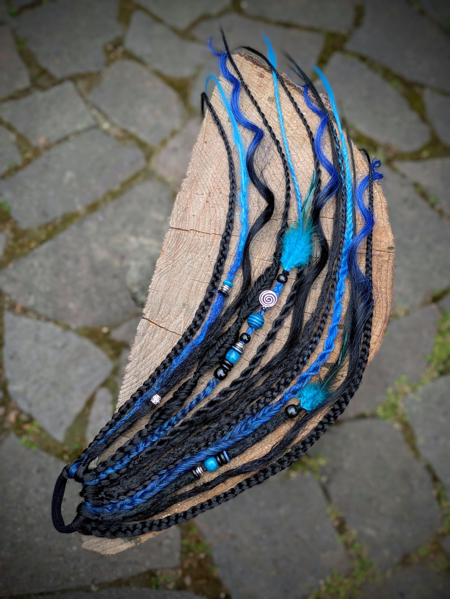 Allannia braid dreadlock elastic