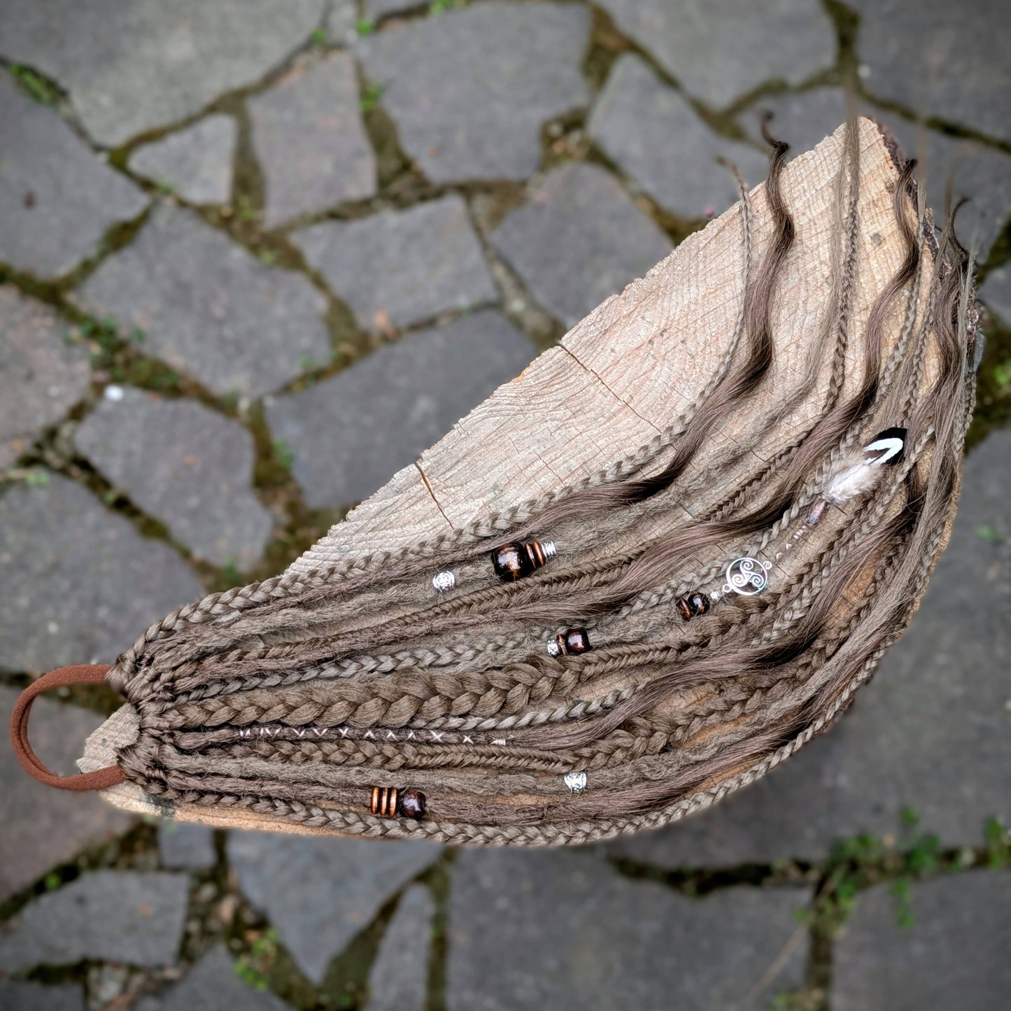 Allannia braid dreadlock elastic