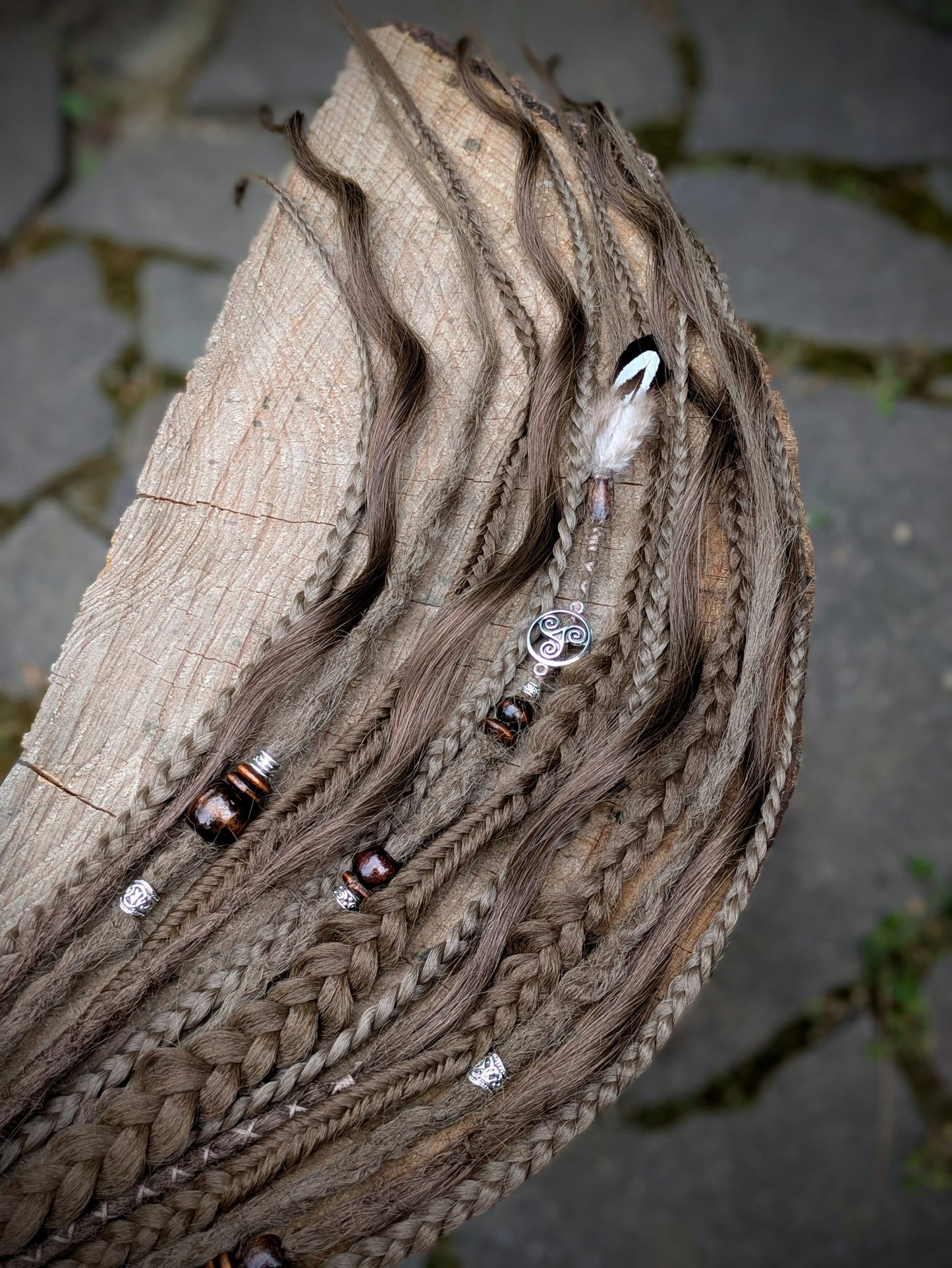 Allannia braid dreadlock elastic
