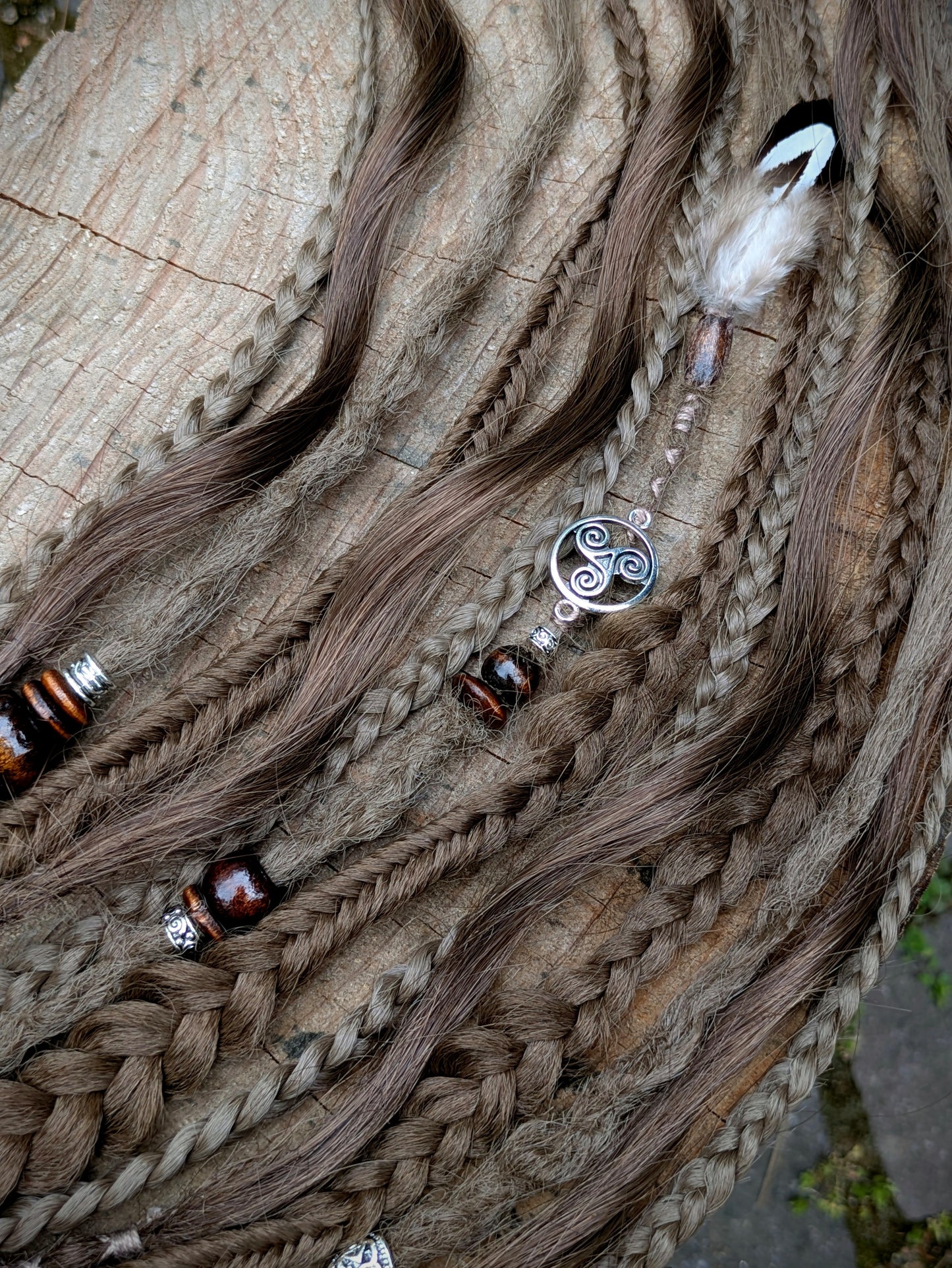 Allannia braid dreadlock elastic