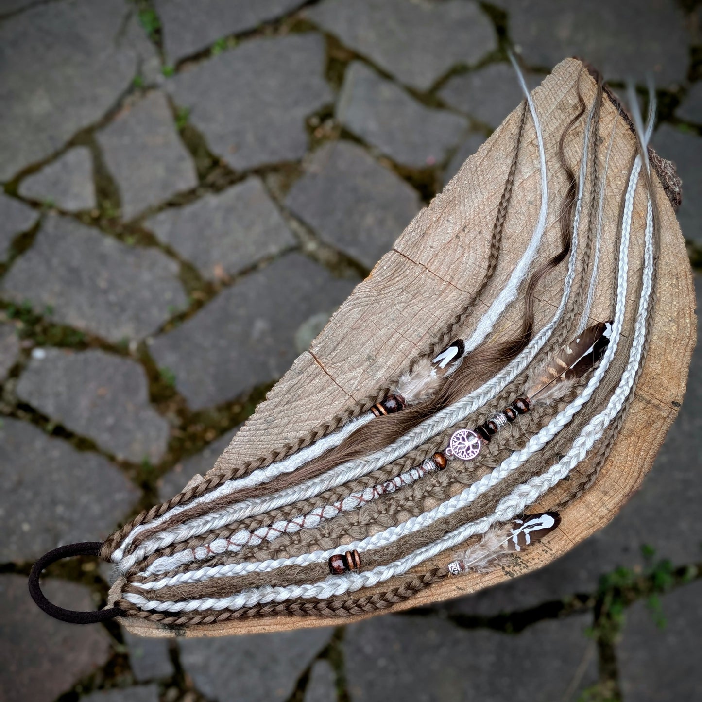 Allannia braid dreadlock elastic