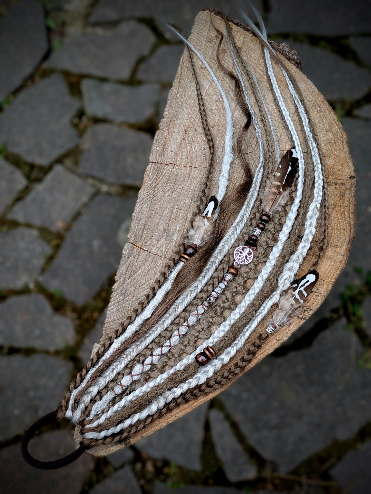 Allannia braid dreadlock elastic