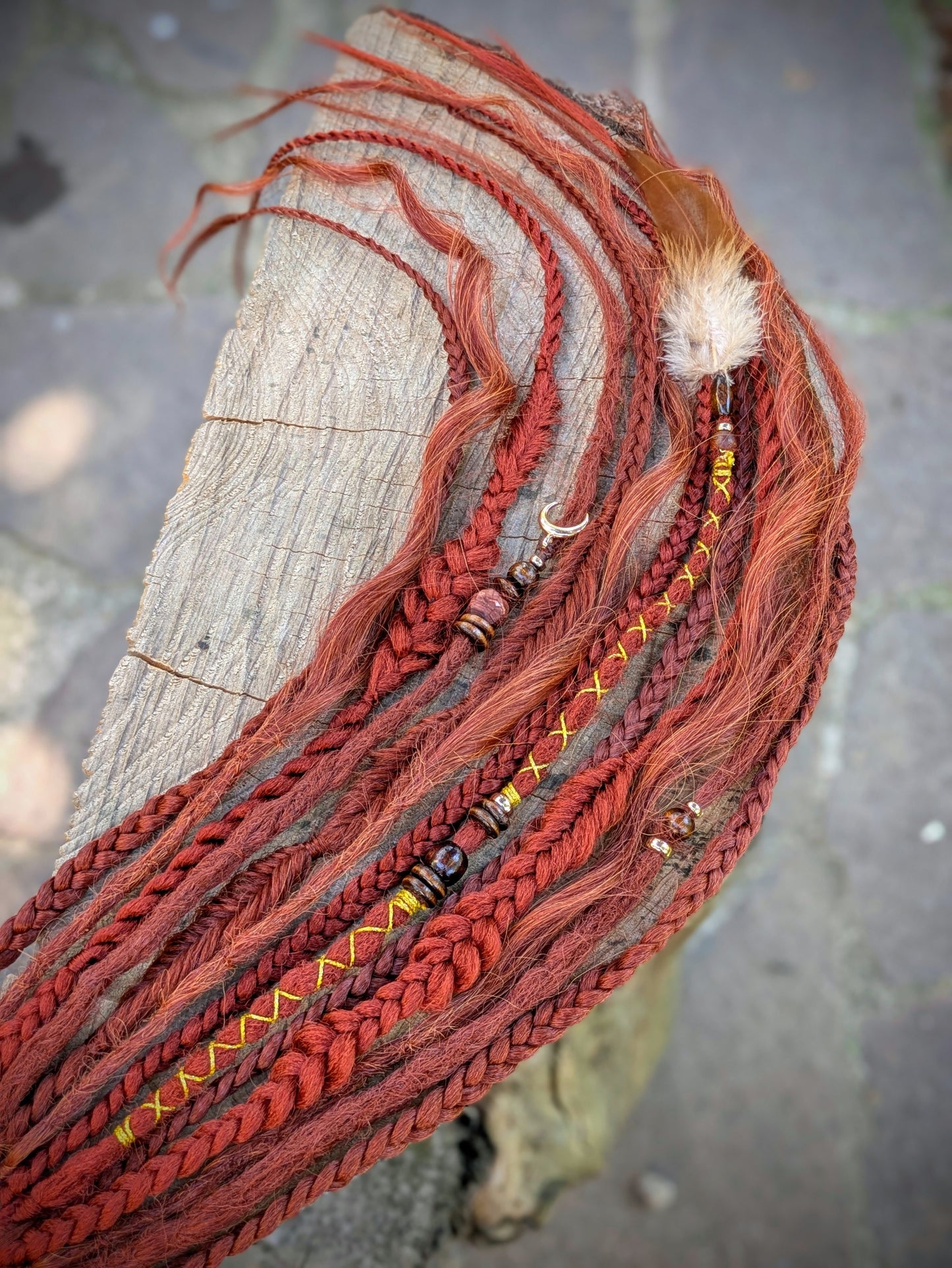 Allannia braid dreadlock elastic