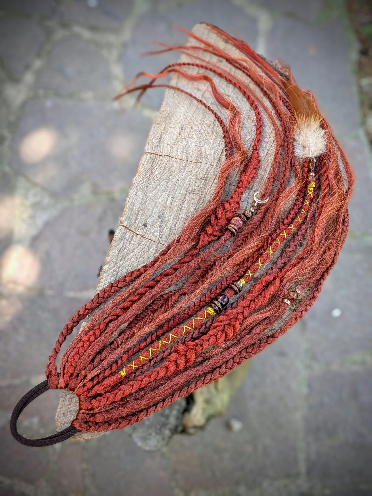 Allannia braid dreadlock elastic
