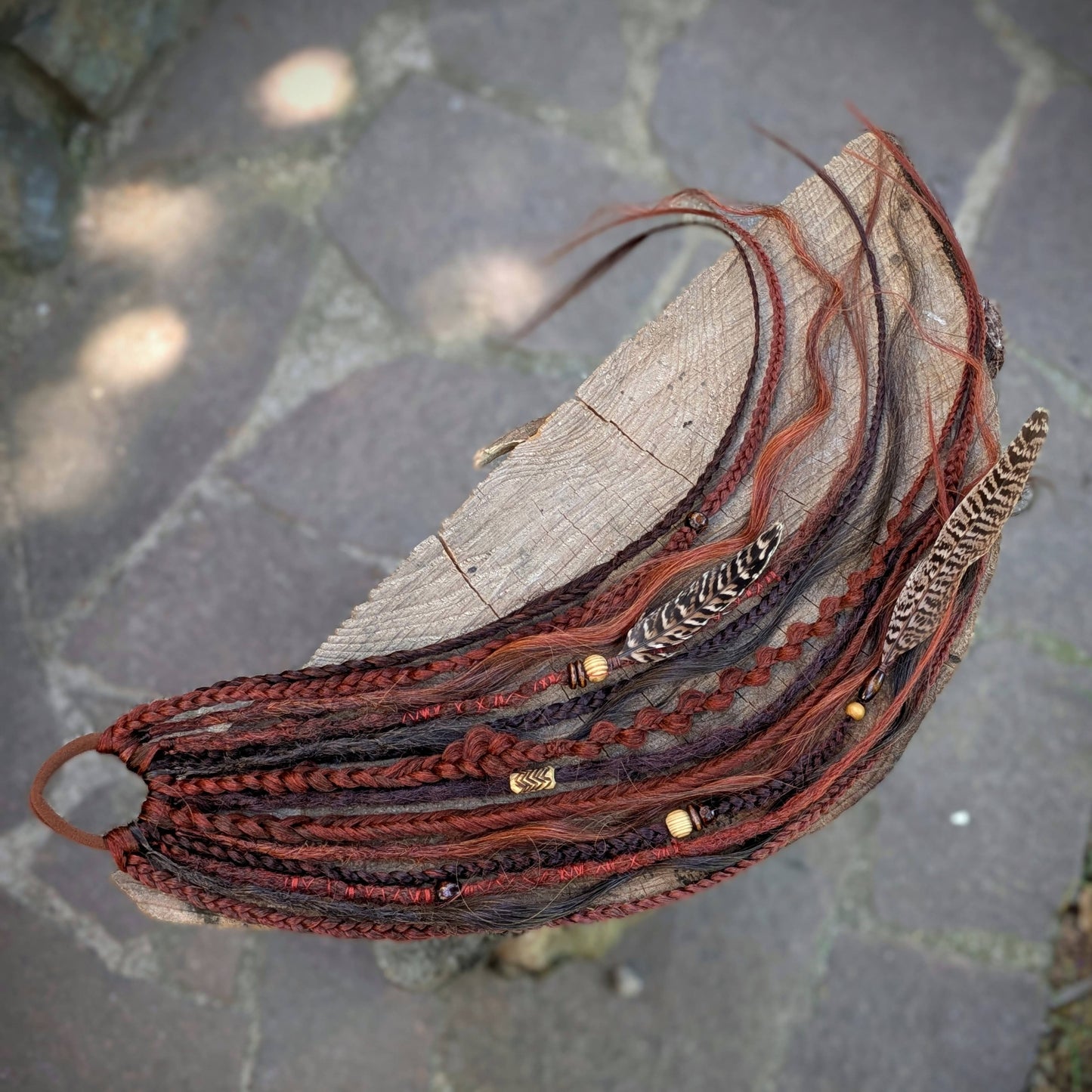 Allannia braid dreadlock elastic