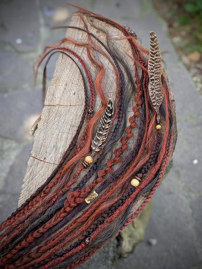 Allannia braid dreadlock elastic