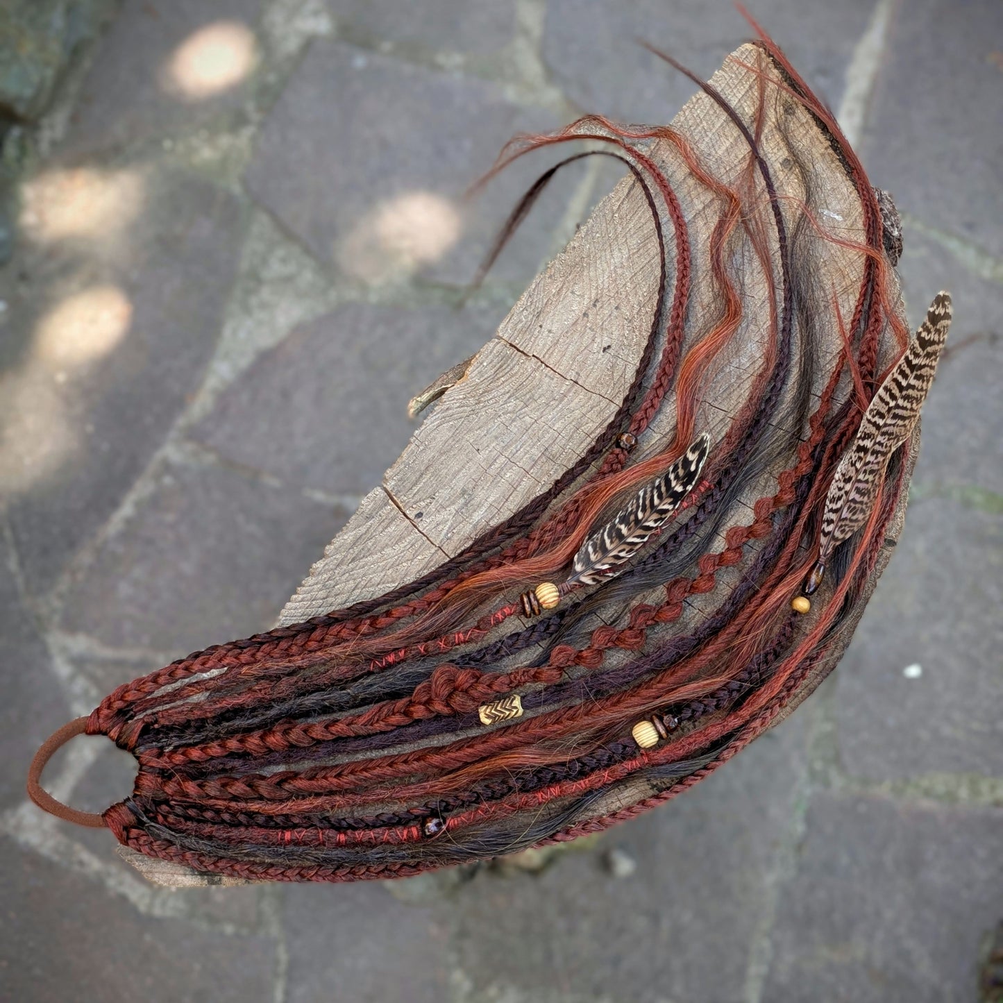 Allannia braid dreadlock elastic