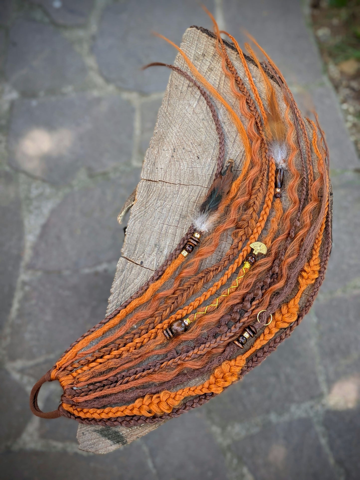 Allannia braid dreadlock elastic