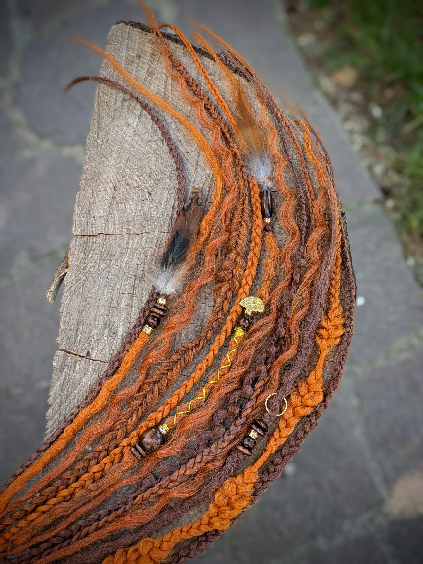 Allannia braid dreadlock elastic