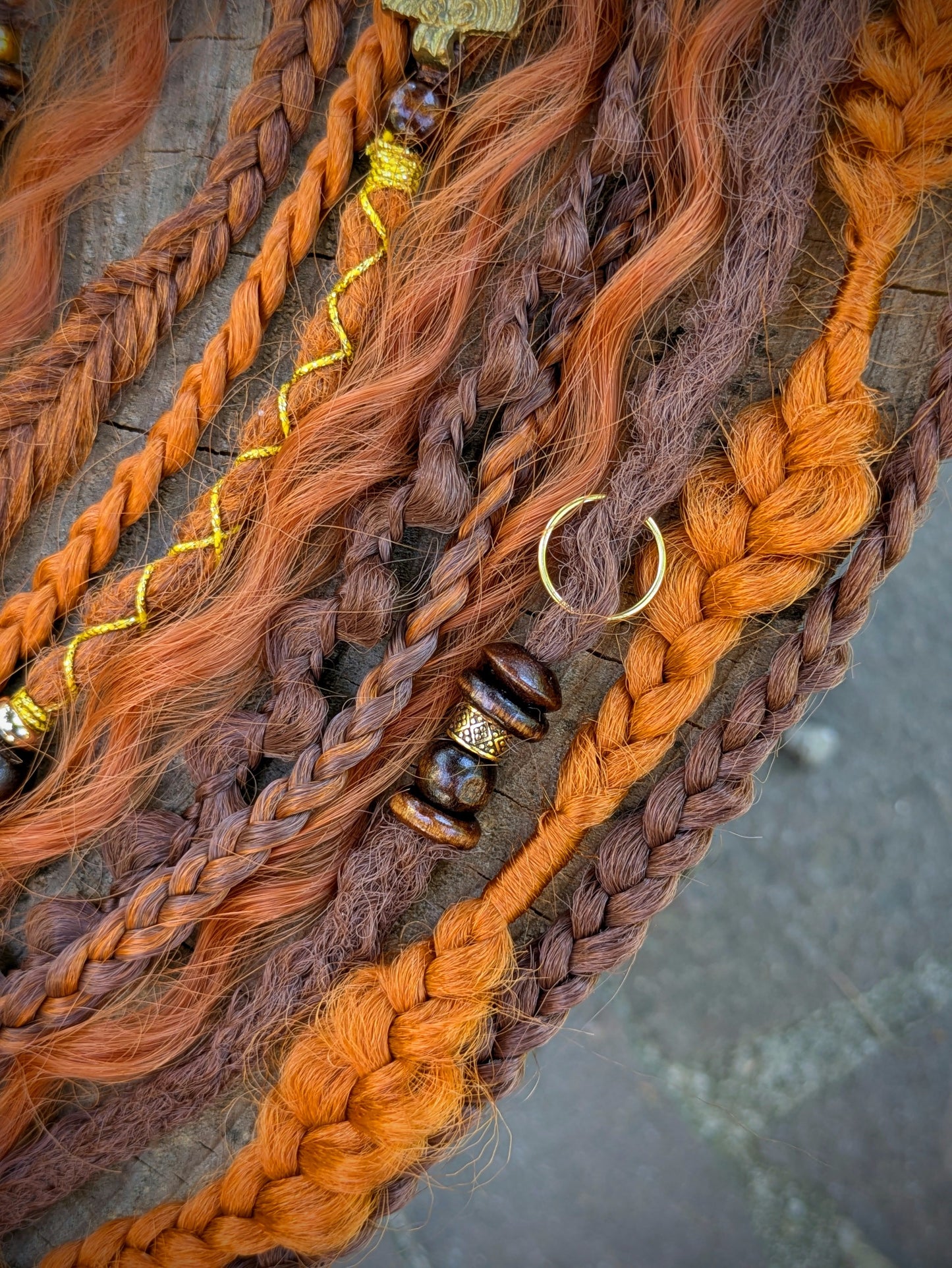 Allannia braid dreadlock elastic
