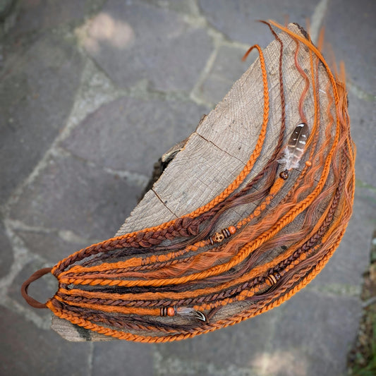 Allannia braid dreadlock elastic