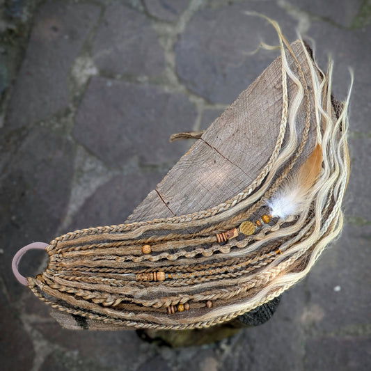 Allannia braid dreadlock elastic