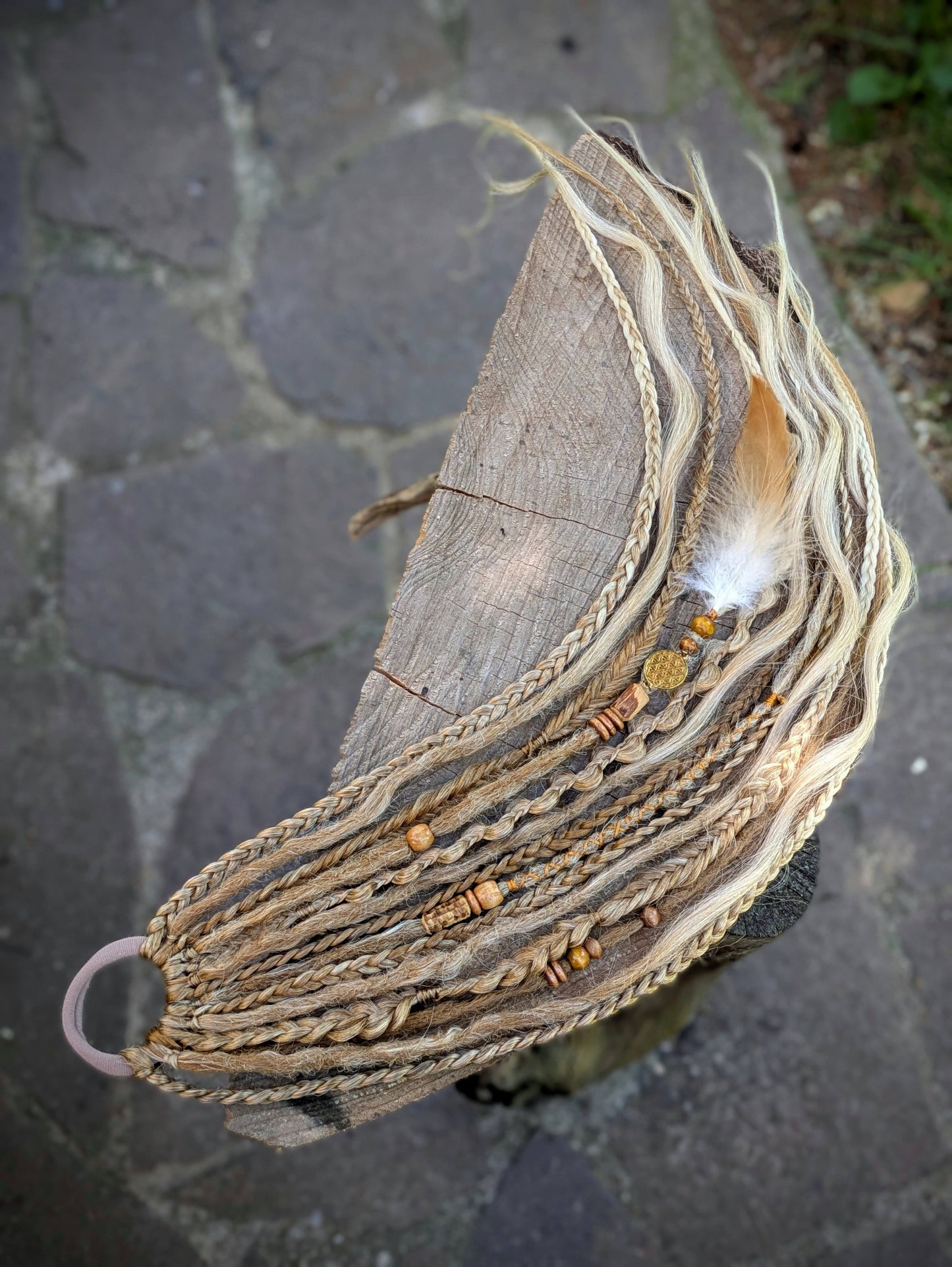 Allannia braid dreadlock elastic