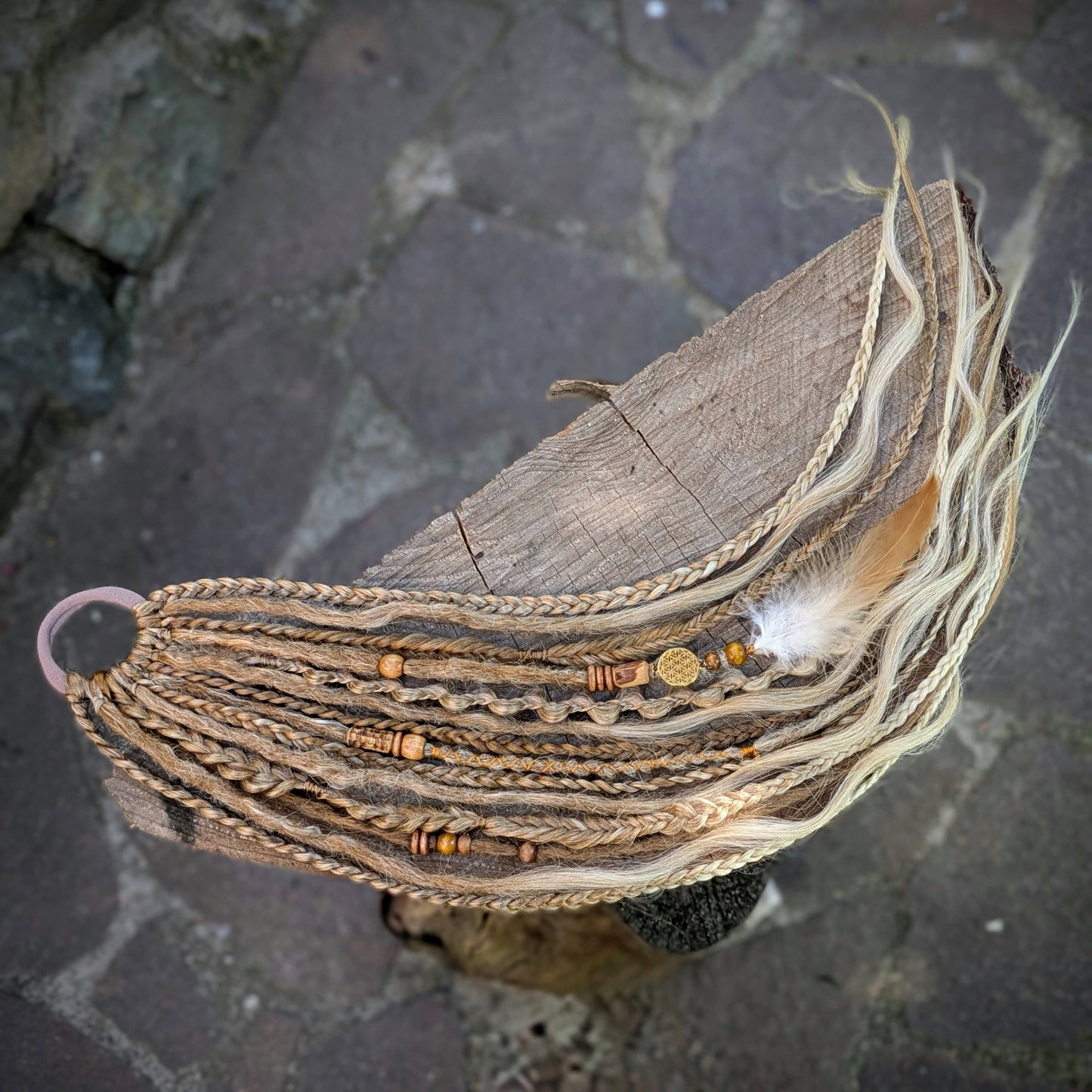 Allannia braid dreadlock elastic
