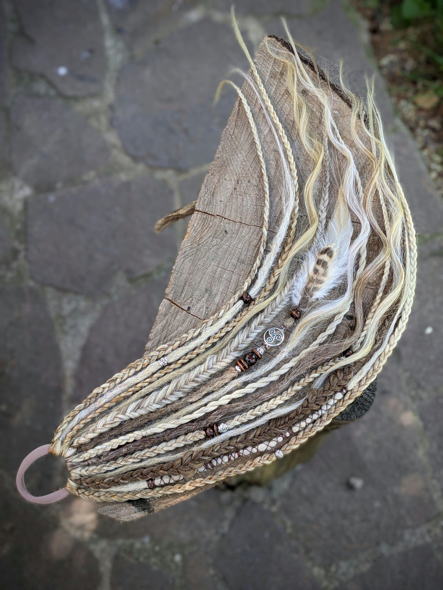 Allannia braid dreadlock elastic