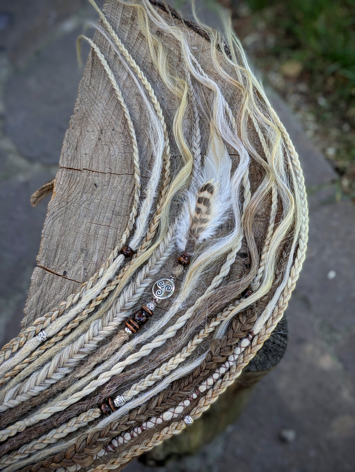 Allannia braid dreadlock elastic