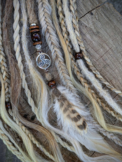 Allannia braid dreadlock elastic