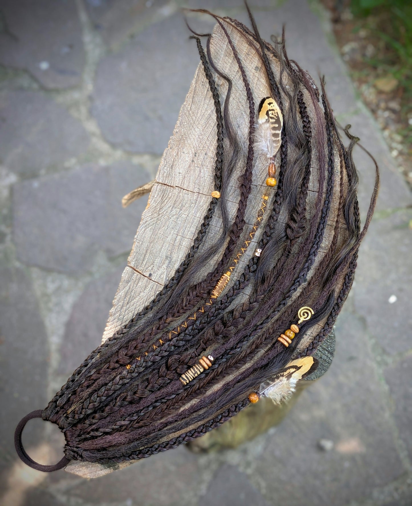 Allannia braid dreadlock elastic