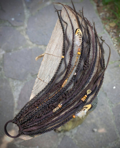 Allannia braid dreadlock elastic
