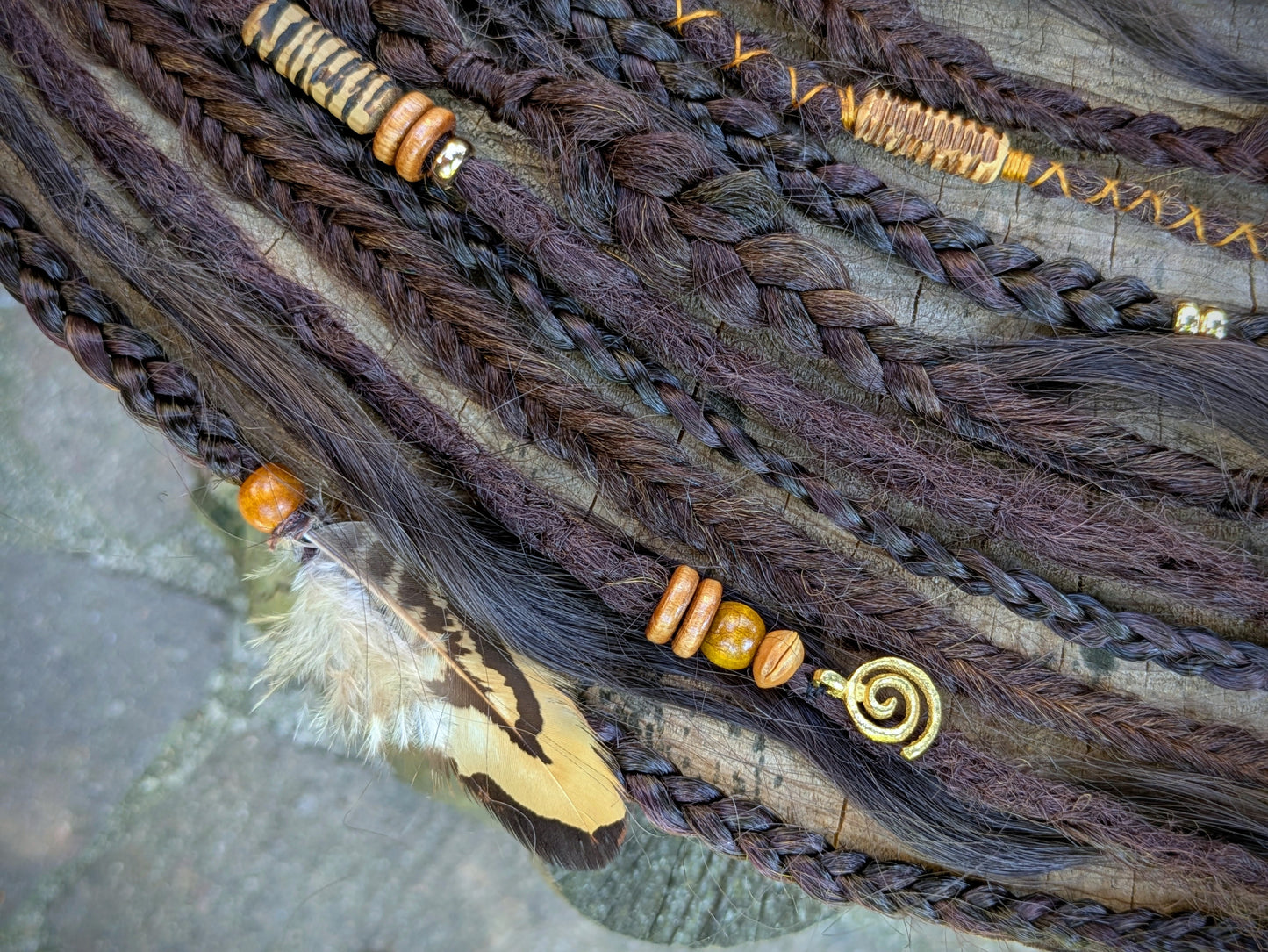 Allannia braid dreadlock elastic