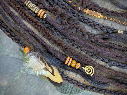 Allannia braid dreadlock elastic