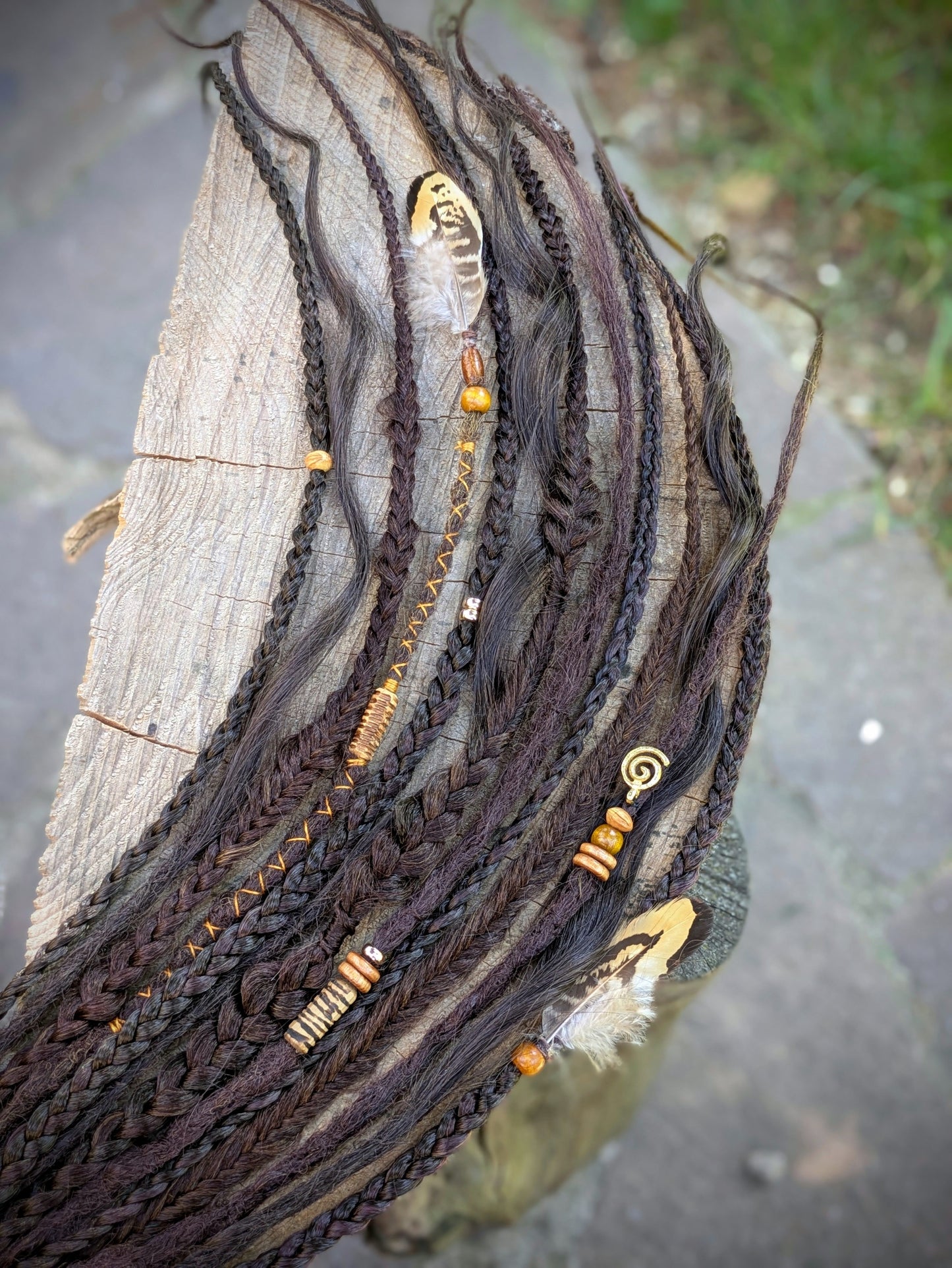 Allannia braid dreadlock elastic