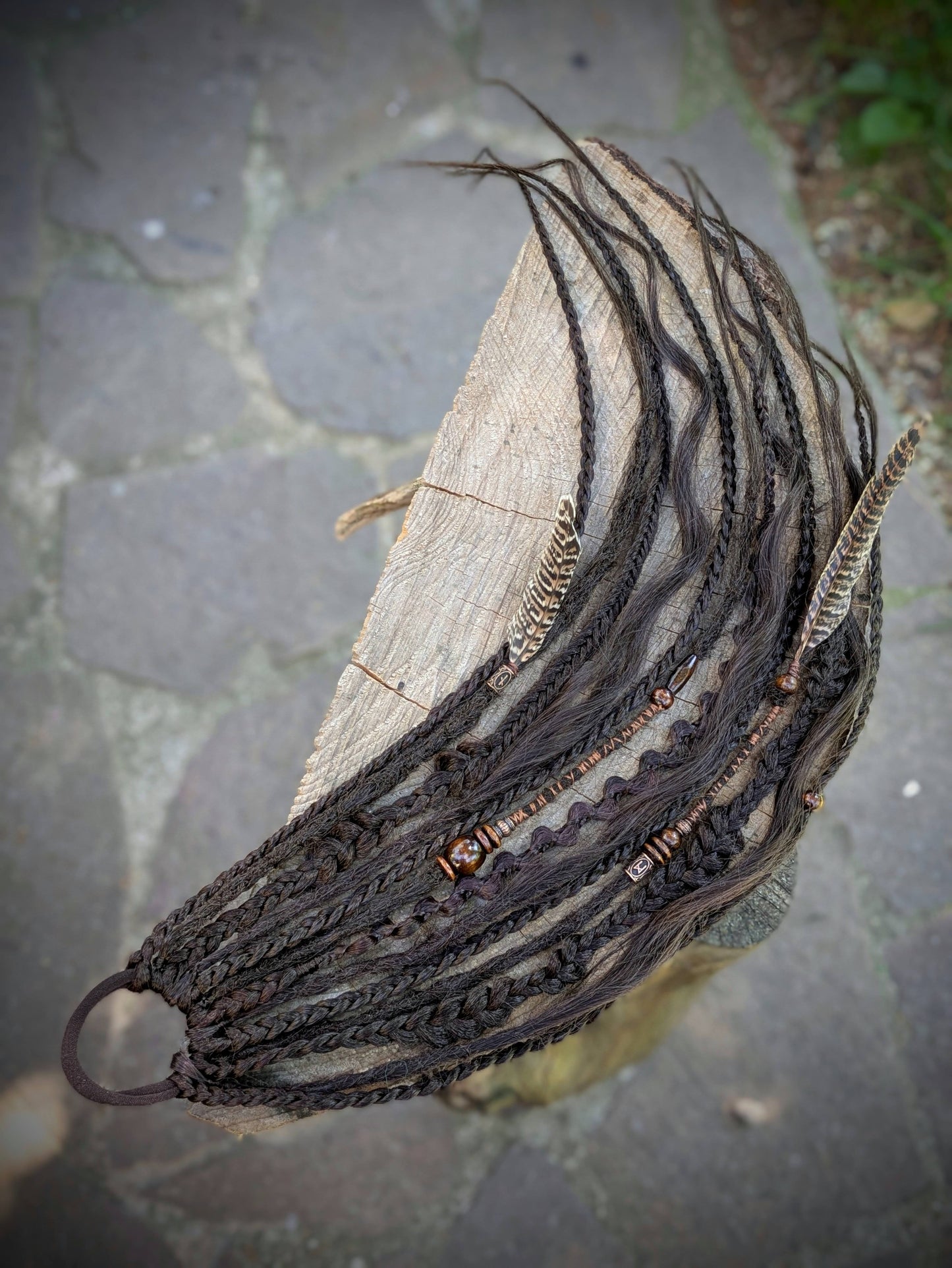 Allannia braid dreadlock elastic