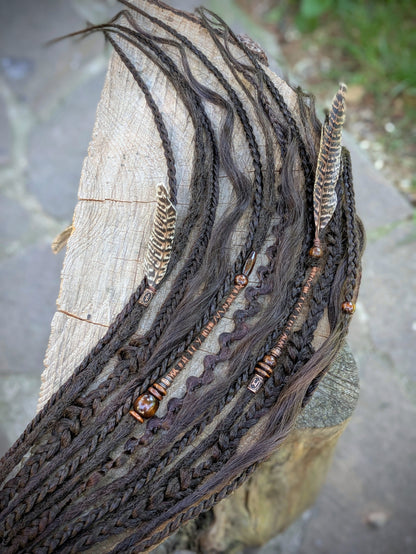 Allannia braid dreadlock elastic
