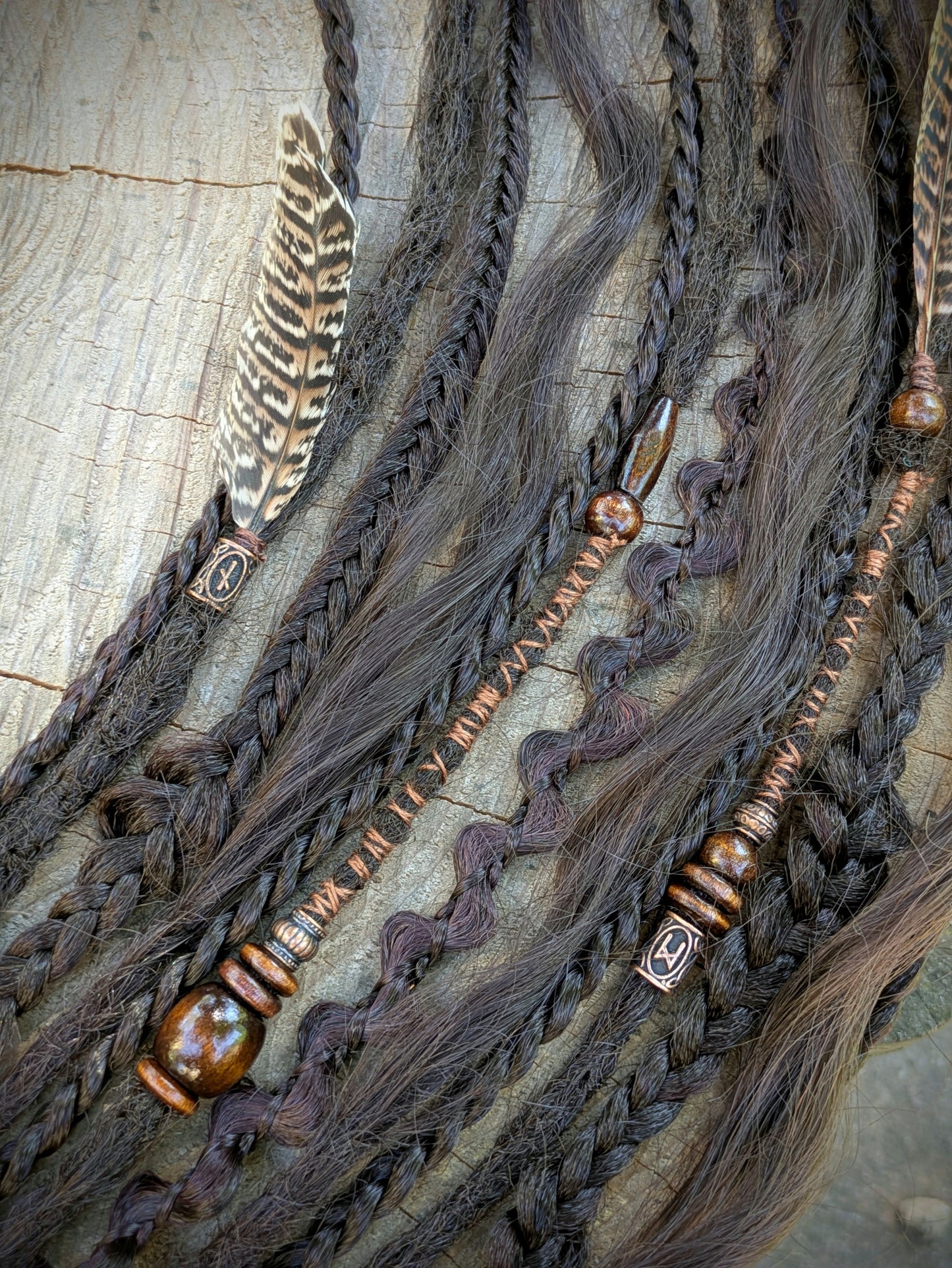 Allannia braid dreadlock elastic