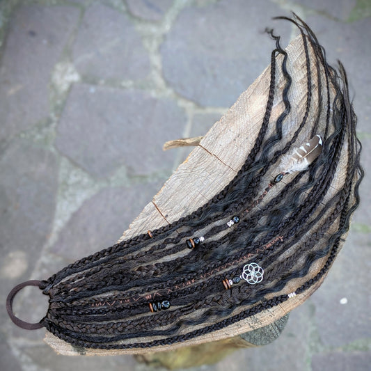 Allannia braid dreadlock elastic