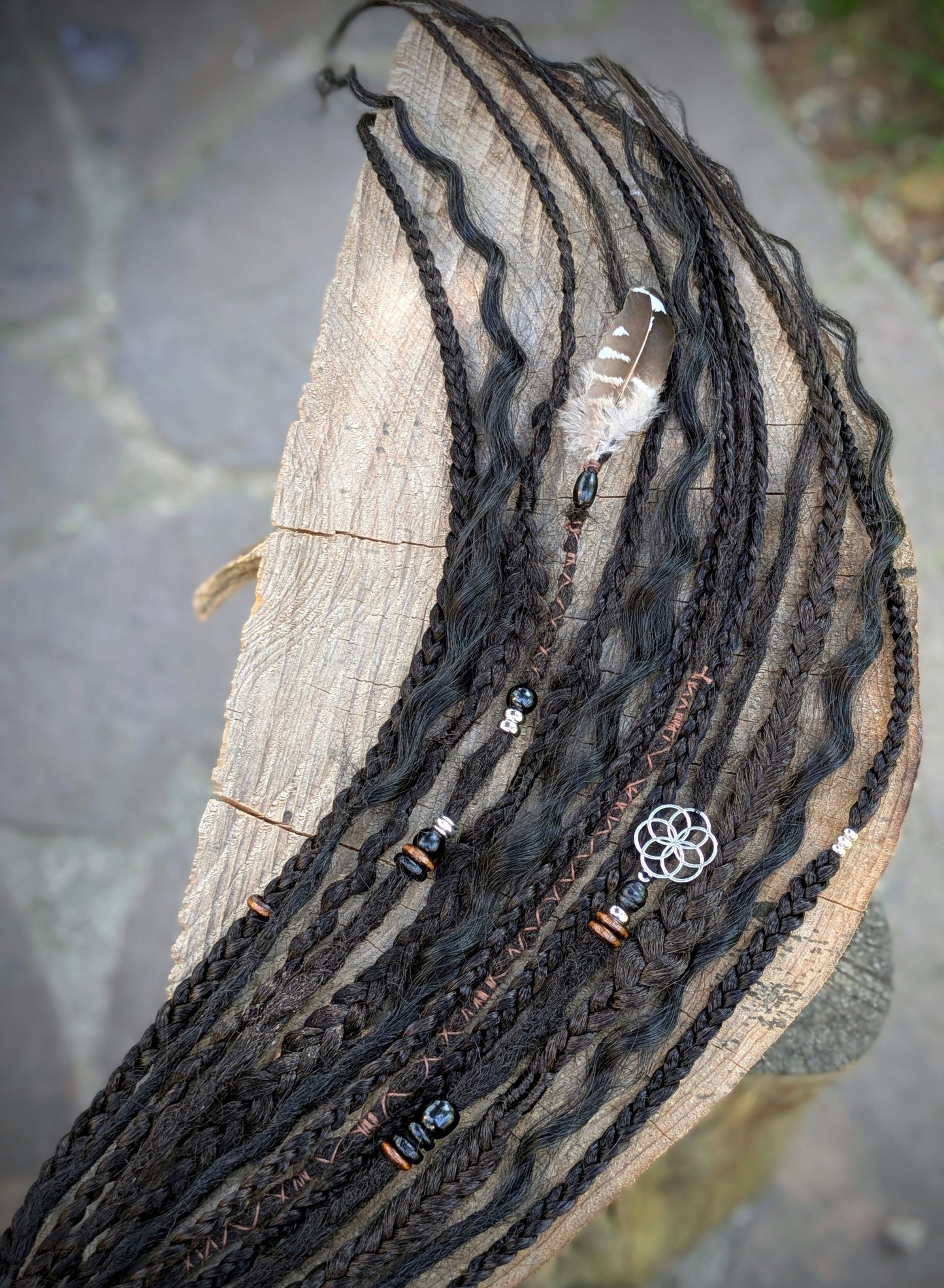 Allannia braid dreadlock elastic