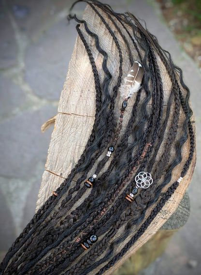 Allannia braid dreadlock elastic
