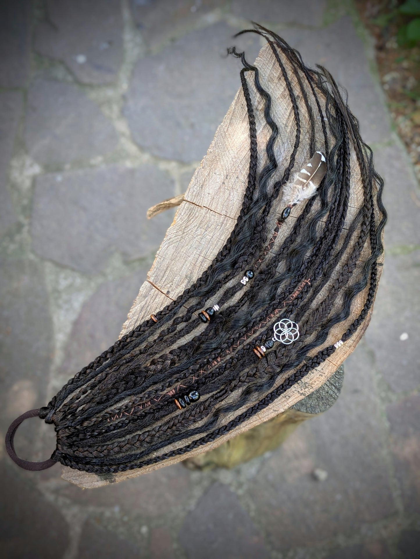 Allannia braid dreadlock elastic
