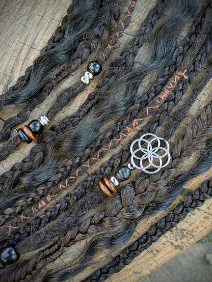 Allannia braid dreadlock elastic