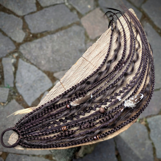 Allannia braid dreadlock elastic