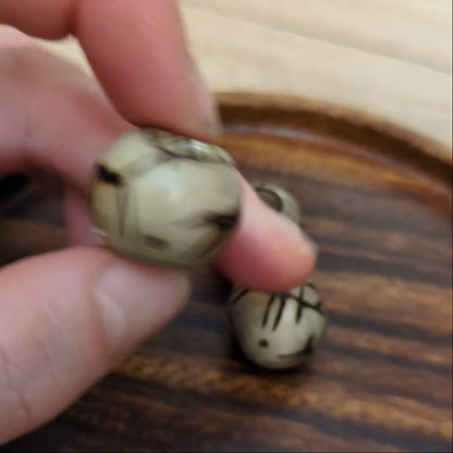 Korálek vypalovaný petroglyf divá zvěř