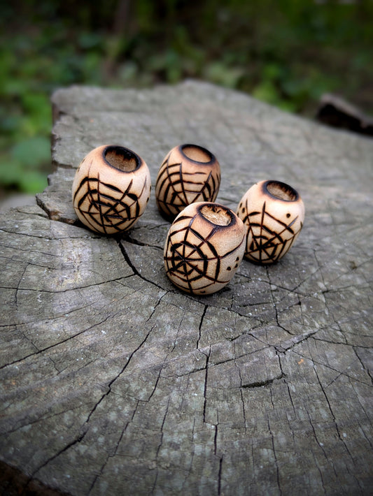 Fired spider web bead