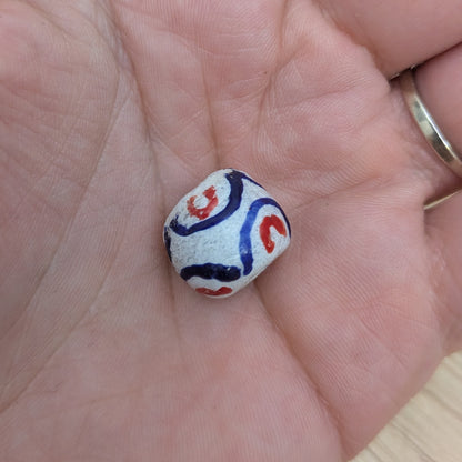 African "krobo" oval beads
